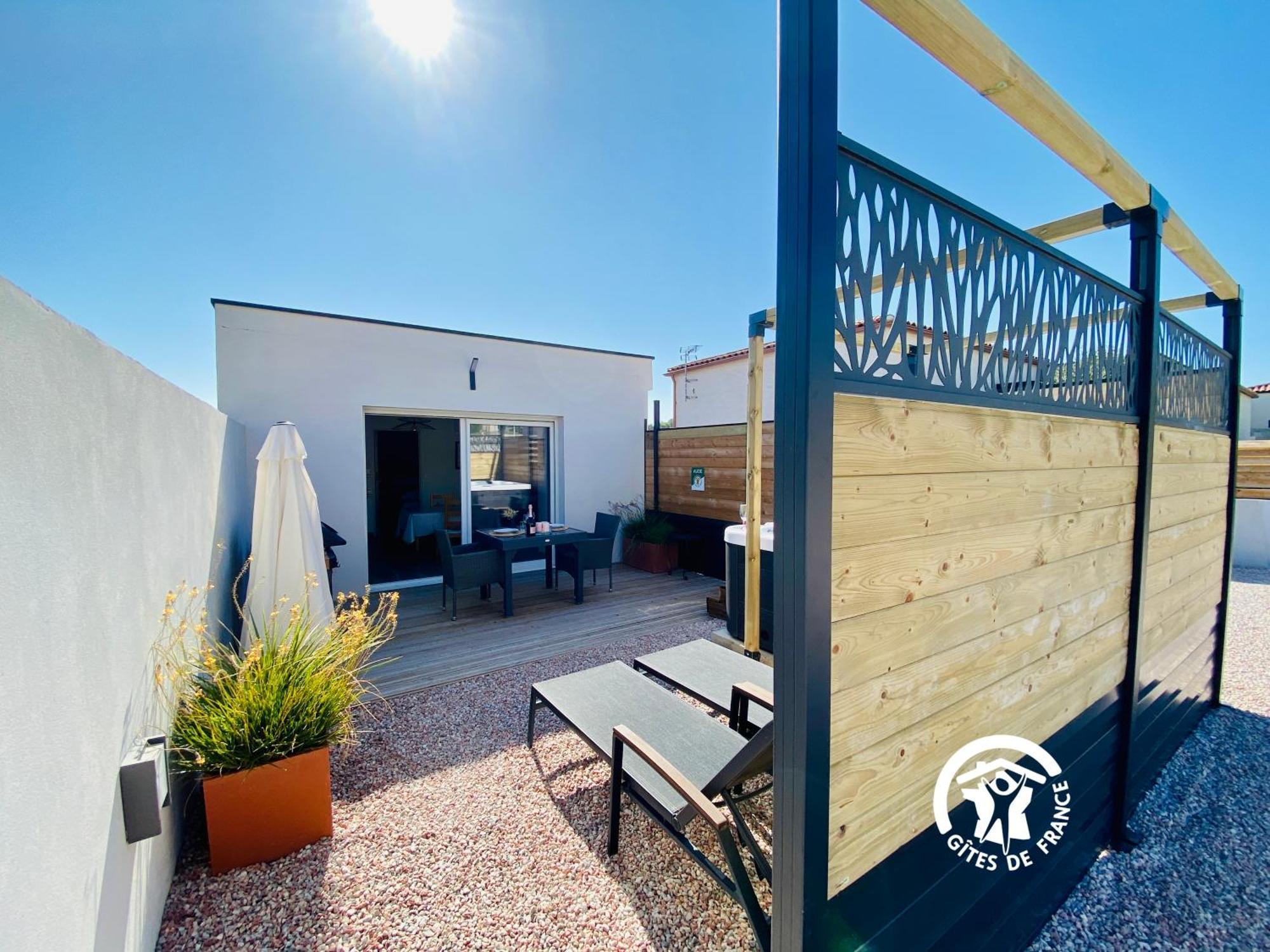 Gite & Spa Le Villemachois - 4 Etoiles - Jacuzzi Couvert - Calme Et Independant - Clim - Parking - 5 Min Carcassonne Villemoustaussou Exterior foto